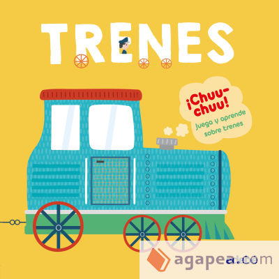 TRENES (LIBRO MÁS LOCOMOTORA DE MADERA)