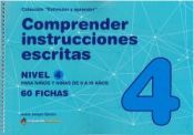 Portada de COMPRENDER INSTRUCCIONES ESCRITAS - NIVEL 4