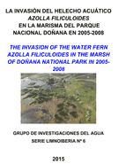 Portada de La invasión del helecho acuático azolla filiculoides en la marisma del parque nacional de Doñana en 2005-2008 (Ebook)