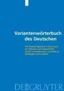 Portada de Variantenwörterbuch des Deutschen