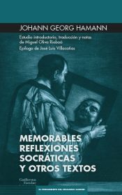 Portada de Memorables reflexiones socráticas y otros escritos