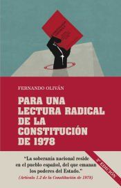 Portada de Para una lectura radical de la Constitución de 1978