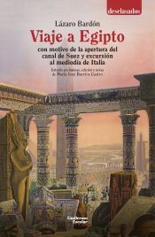 Portada de Viaje a Egipto con motivo de la apertura del canal de Suez y excursión al mediodía de Italia