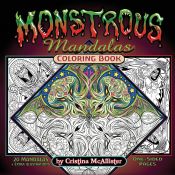Portada de Monstrous Mandalas Coloring Book