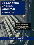 Portada de 21 Essential English Grammar Lessons (Ebook)