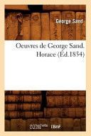 Portada de Oeuvres de George Sand. Horace (&Eacute;d.1854)