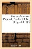 Portada de Poésies allemandes. Klopstock, Goethe, Schiller, Burger