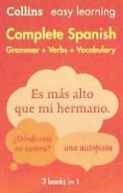 Portada de Complete Spanish Grammar Verbs Vocabulary: 3 Books in 1