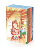 Portada de Little House 4-Book Box Set: Little House in the Big Woods, Farmer Boy, Little House on the Prairie, on the Banks of Plum Creek