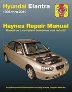 Portada de Hyundai Elantra 1996 Thru 2019 Haynes Repair Manual: 1996 Thru 2019 - Based on a Complete Teardown and Rebuild