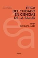 Portada de ÉTICA DEL CUIDADO EN CIENCIAS DE LA SALUD