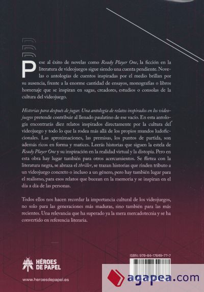 HISTORIAS PARA DESPUES DE JUGAR