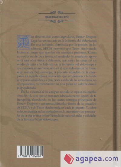 MEMORIAS DEL RPG: LA VOLUNTAD DE LOS ANTIGUOS. PANZER DRAGOON