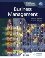 Portada de Business Management for the Ib Diploma