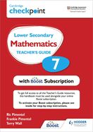 Portada de Cambridge Checkpoint Lower Secondary Mathematics Teacher's Guide 7 with Boost Subscription Booklet