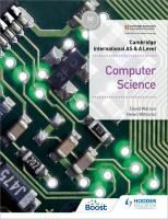 Portada de Cambridge International as & a Level Computer Science