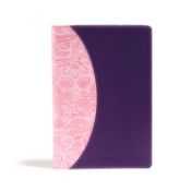 Portada de KJV One Big Story Bible, Pink/Purple Leathertouch