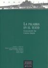 HOM/55-La palabra en el texto: Festchrift f&uuml;r Carlos Buj&aacute;n
