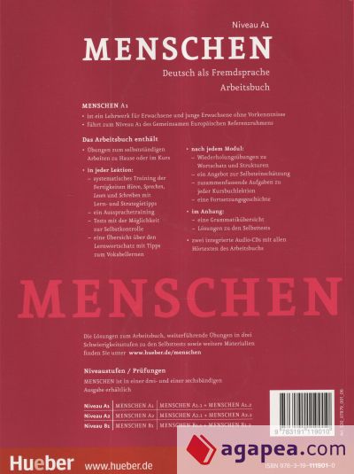 MENSCHEN A1. ARBEITSBUCH MIT 2 AUDIO-CDS