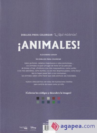 ¡Animales! Disney. Dibujos para colorear, ¡qué misterio!