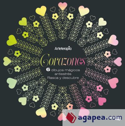 Arteterapia. Corazones. 6 dibujos mágicos