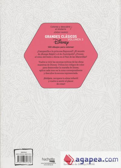 Colorea y descubre el misterio. Grandes clásicos Disney vol. 3