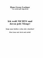 Portada de Ich weiß Nichts und davon jede Menge! (Ebook)