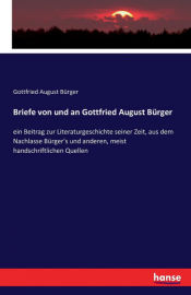Portada de Briefe von und an Gottfried August Bürger