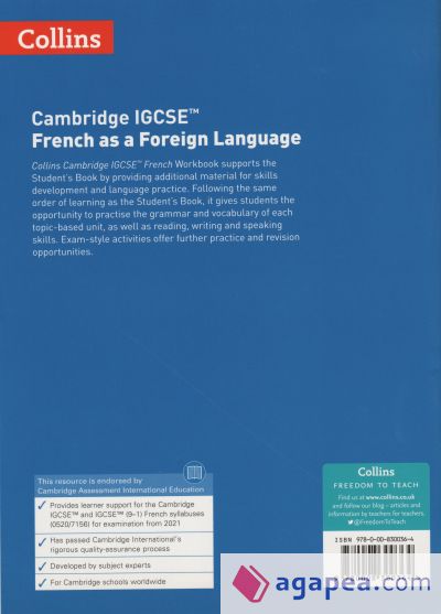 Cambridge IGCSE(tm) French Workbook (Collins Cambridge IGCSE(tm))