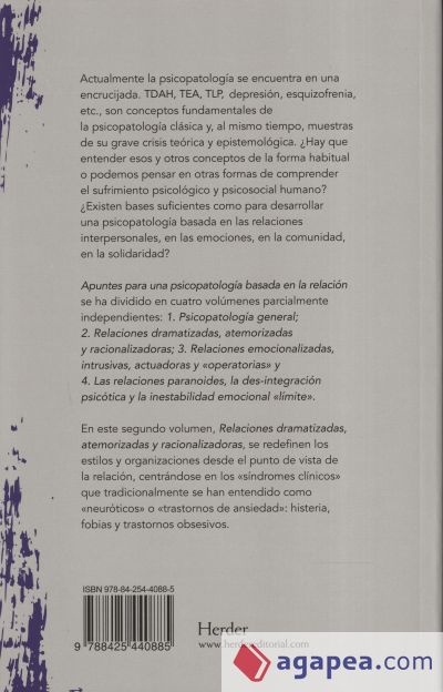 Apuntes para una Psicopatología Basada en la Relación