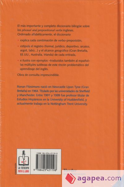 Diccionario de modismos verbales en inglés y en español