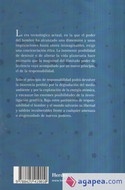 El principio de responsabilidad