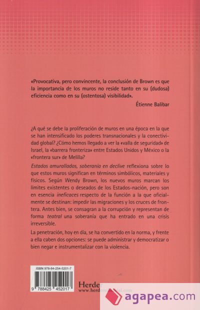 Estados amurallados, soberan&iacute;a en declive