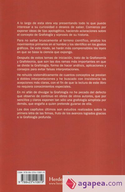 Grafolog&iacute;a superior