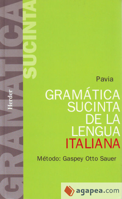 Gramática sucinta de la lengua italiana
