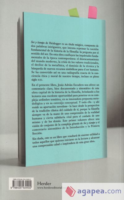 Guía de lectura de Ser y Tiempo de Martin Heidegger. Vol. 1