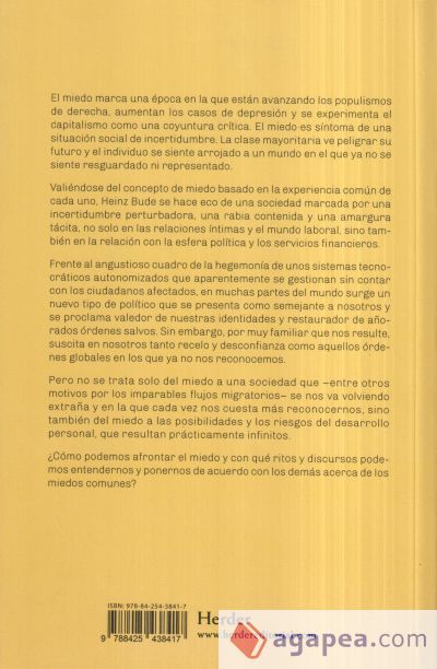 La sociedad del miedo