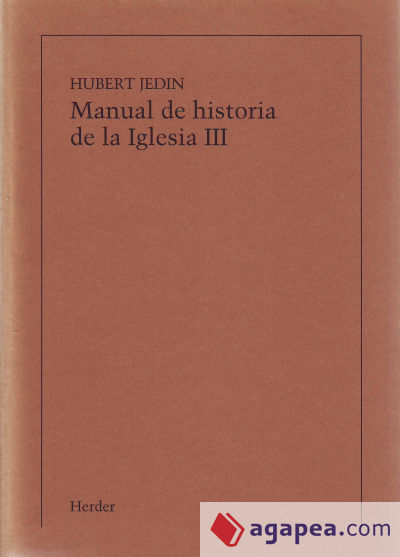 Manual de historia de la Iglesia III