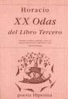 Portada de XX Odas del Libro Tercero