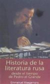 Historia de la literatura rusa desde el tiempo de Pedro el Grande