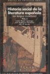 Historia social de la literatura española (2 volúmenes)