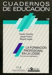 Portada de La formación profesional en la LOGSE