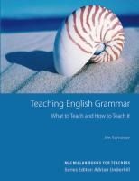 Portada de Macmillan Books for Teachers / Teaching English Grammar