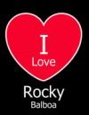 I Love Rocky Balboa: Large Black Notebook/Journal for Writing 100 Pages, Sylvester Stallone Gift for Men, Women, Boys and Girls