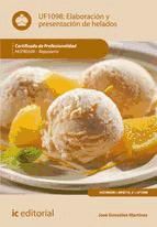 Portada de Elaboración y presentación de helados. HOTR0509 - Repostería (Ebook)