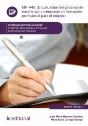 Portada de Evaluación del proceso de enseñanza-aprendizaje en Formación Profesional para el Empleo. SSCE0110 - Docencia de la formación profesional para el empleo