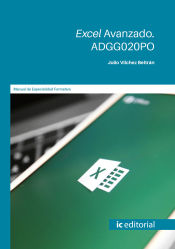 Portada de Excel avanzado. ADGG020PO