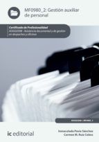 Portada de Gestión auxiliar de personal. ADGG0308 (Ebook)