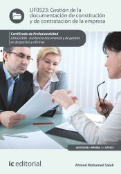Portada de Gestión de la documentación de constitución y de contratación de la empresa