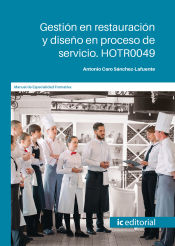 Portada de Gestión en restauración y diseño en proceso de servicio. HOTR0049